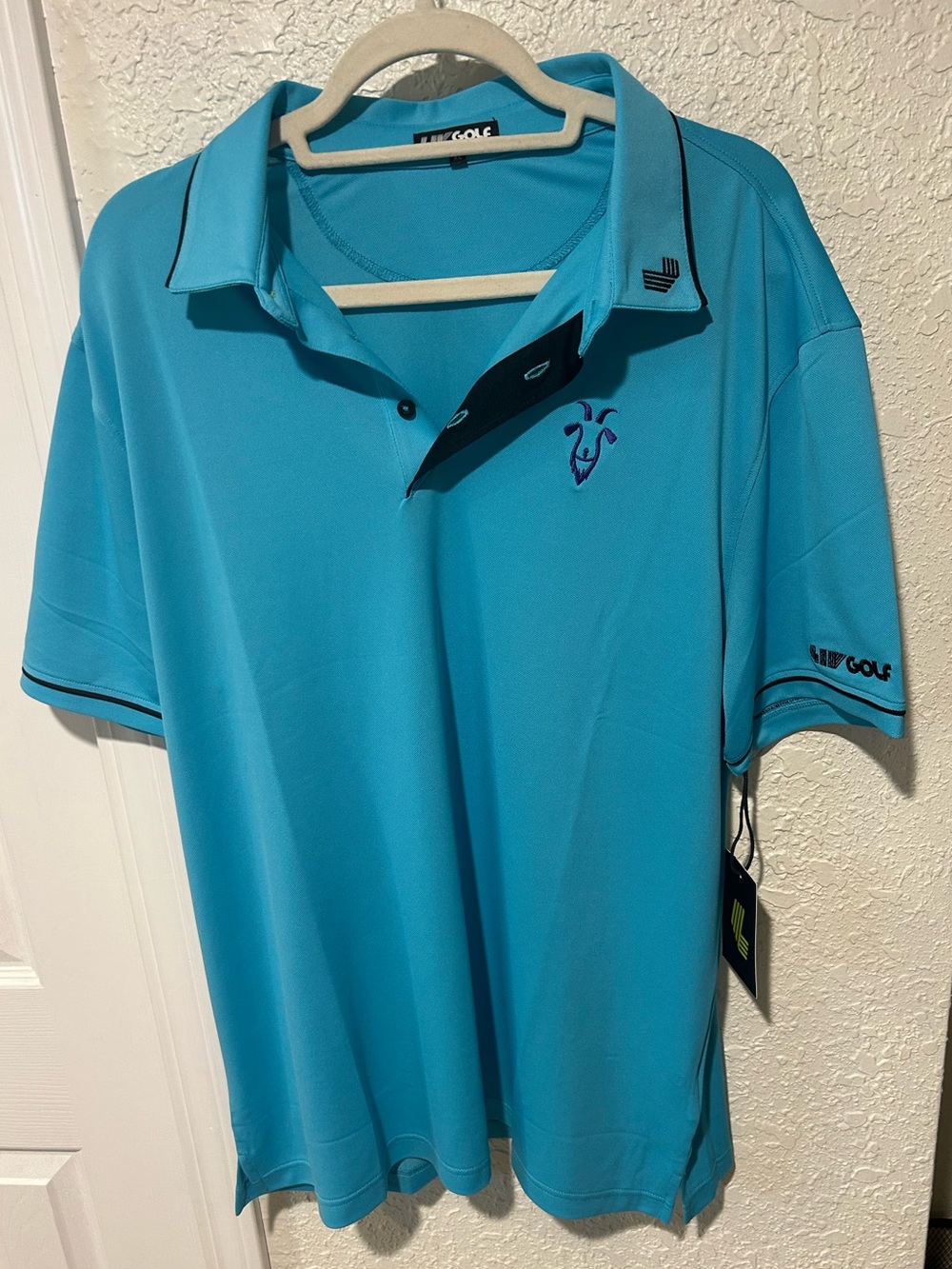 Liv Golf Men’s Aqua Polo Shirt Size XL